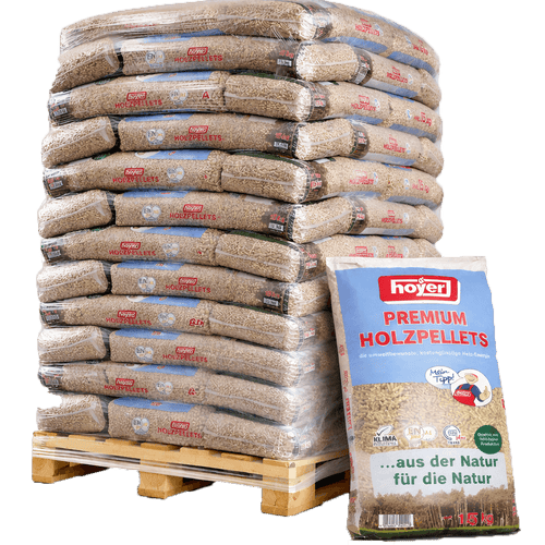 Hoyer Holzpellets ENplus A1 990kg 66 Saecke hoher Heizwert